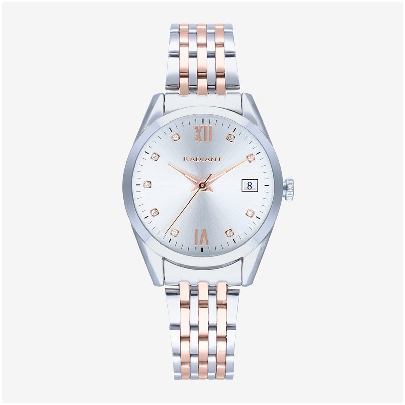 Radiant Legacy Reloj de Mujer Bicolor Rosa Brazalete Acero