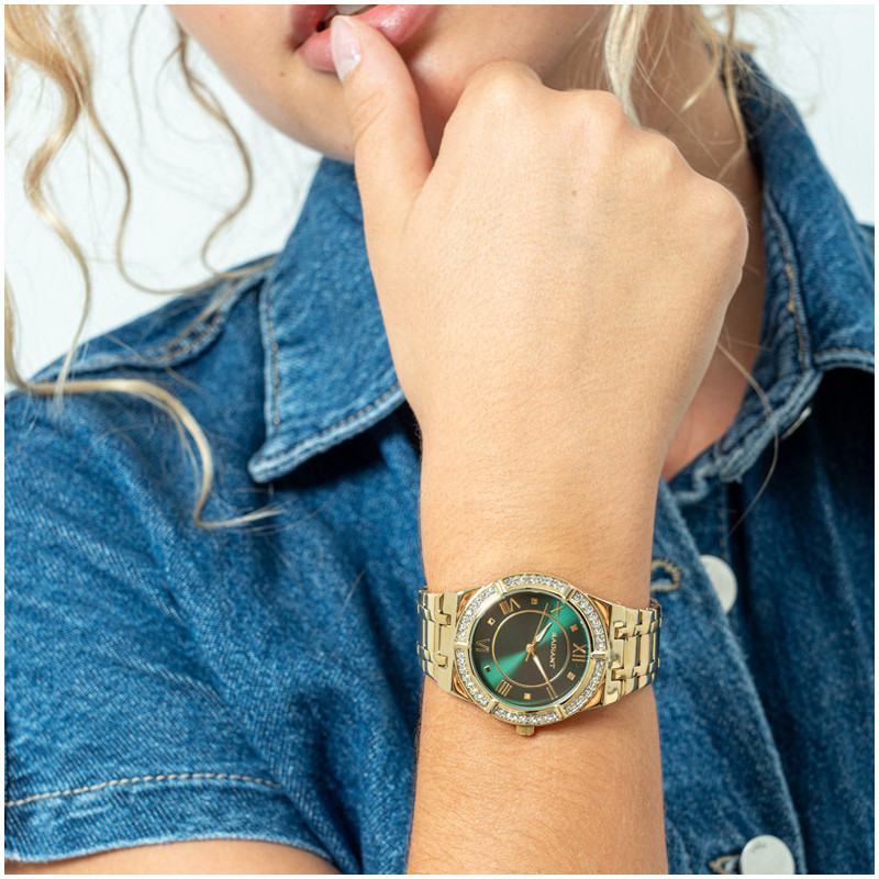 Reloj Victoria Chocolate/Dorado