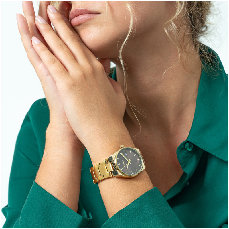 Reloj Mujer AirMini Chocolate/Dorado