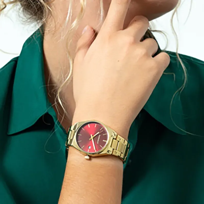 Reloj Mujer AirMini Granate/Dorado