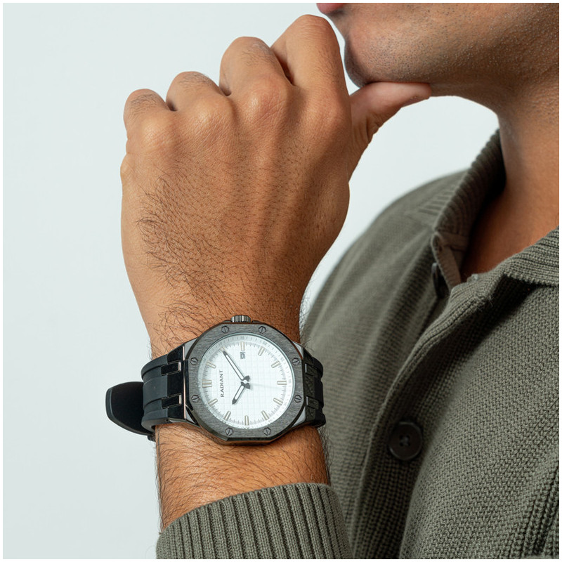 Reloj Hombre Leonardo Blanco/Negro Sili