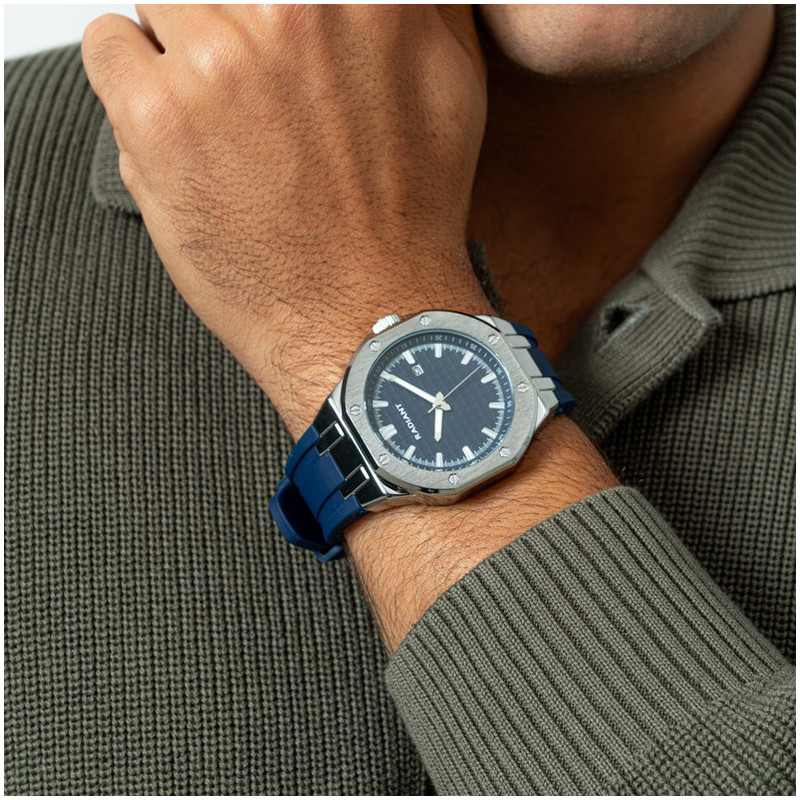 Reloj Hombre Leonardo Azul Correa Silicona