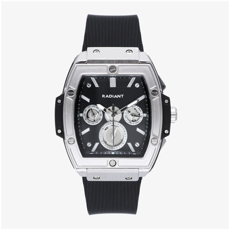 Reloj Hombre Ryan Plata/Correa Silicona