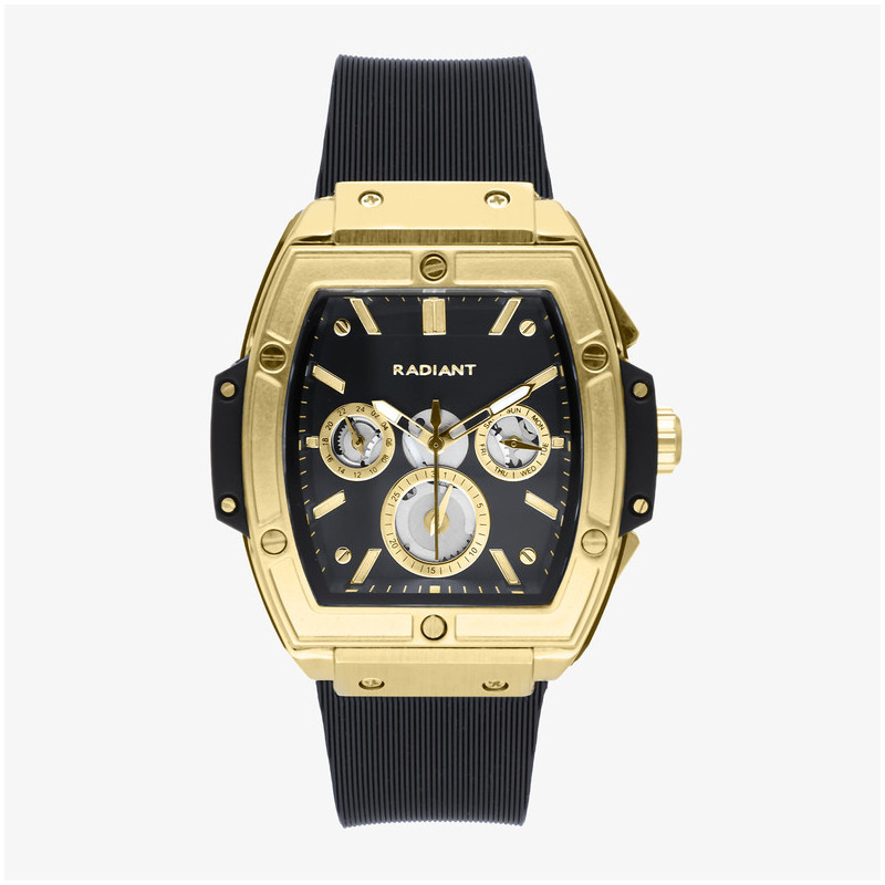 Reloj Hombre Ryan Dorado/Correa Silicona