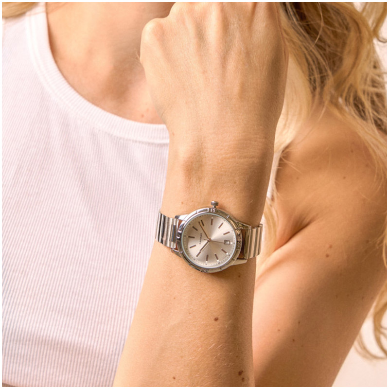 Reloj Mujer Kim Plateado