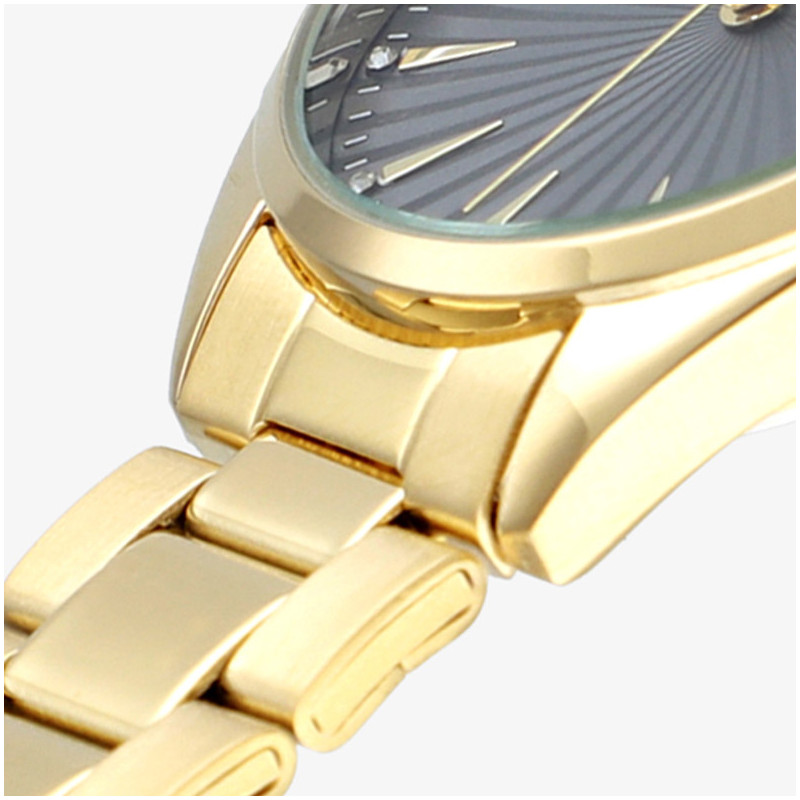 Reloj Mujer Gris Dorado
