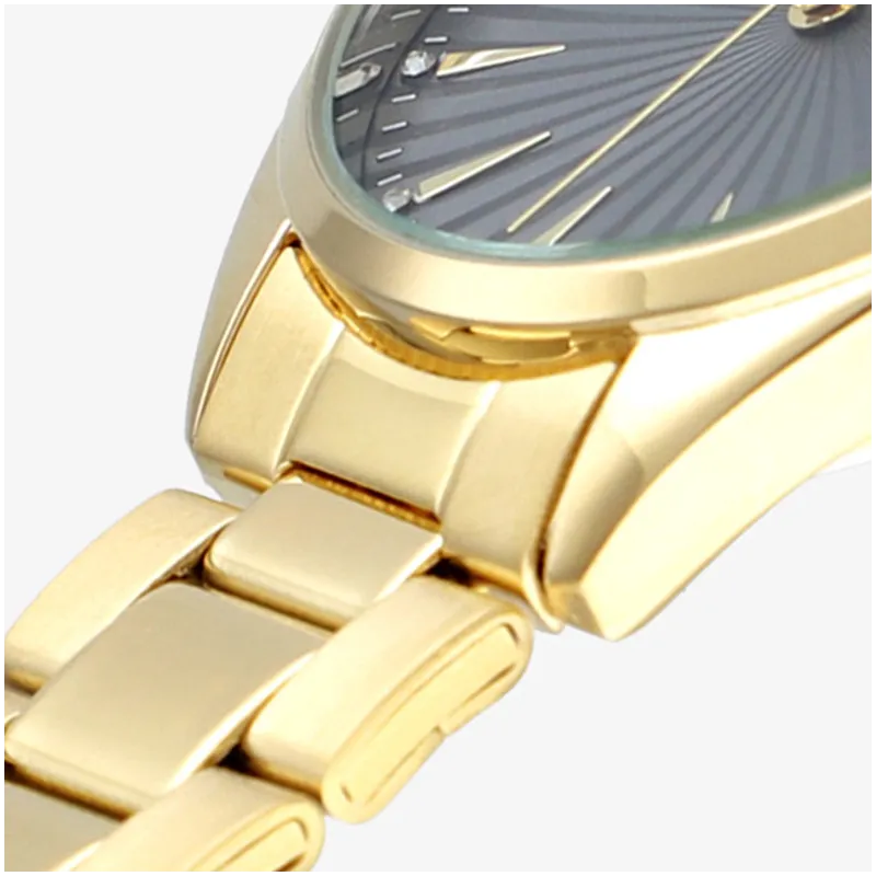 Reloj Mujer Gris Dorado