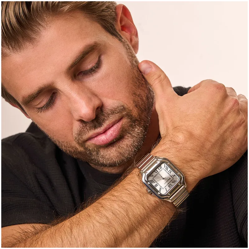 Reloj Hombre Chris Him Plateado