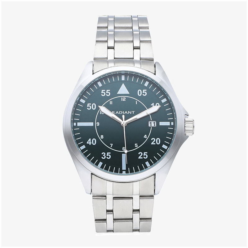 Reloj Hombre Cary Verde Plateado