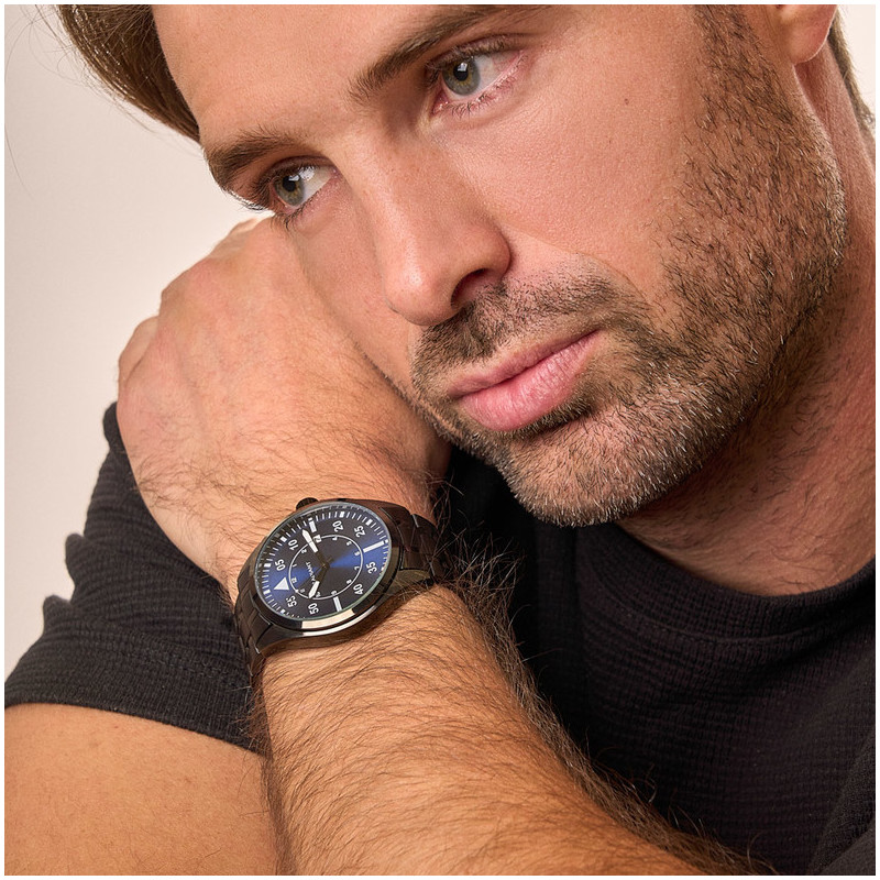Reloj Hombre Cary Azul Negro