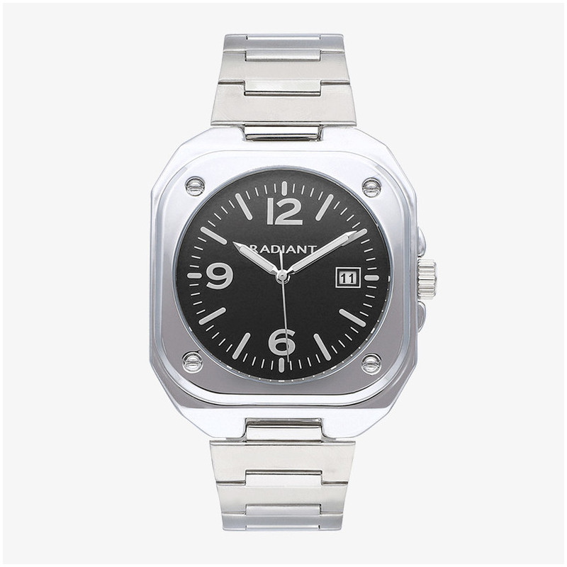 Reloj Hombre Vittorio Negro Plateado