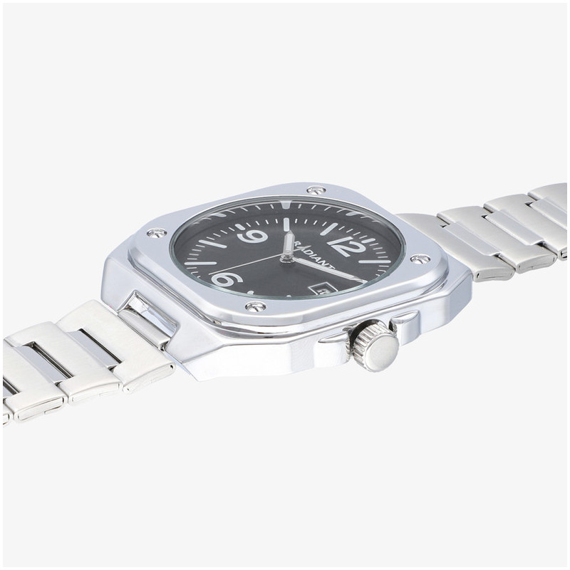 Reloj Hombre Vittorio Negro Plateado