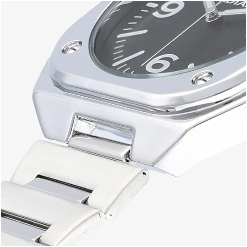 Reloj Hombre Vittorio Negro Plateado