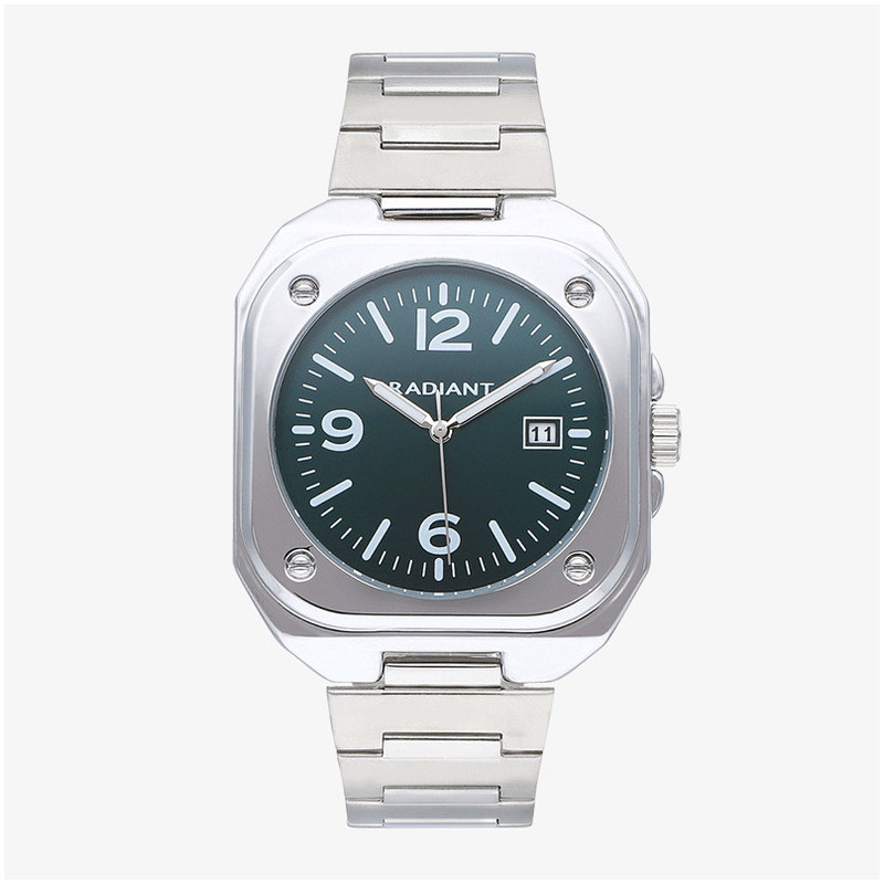 Reloj Hombre Vittorio Verde Plateado