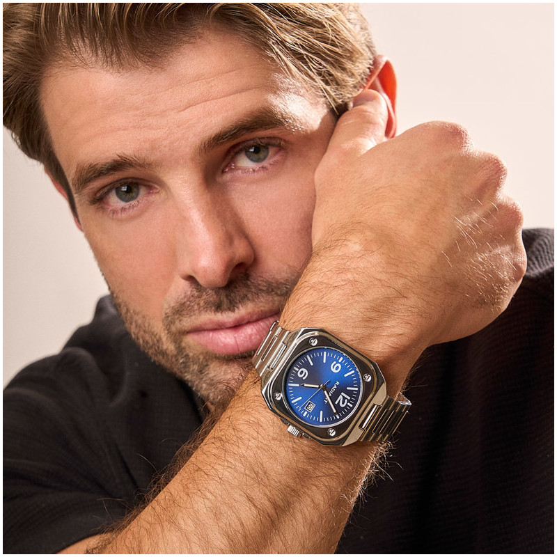 Reloj Hombre Vittorio Azul Plateado