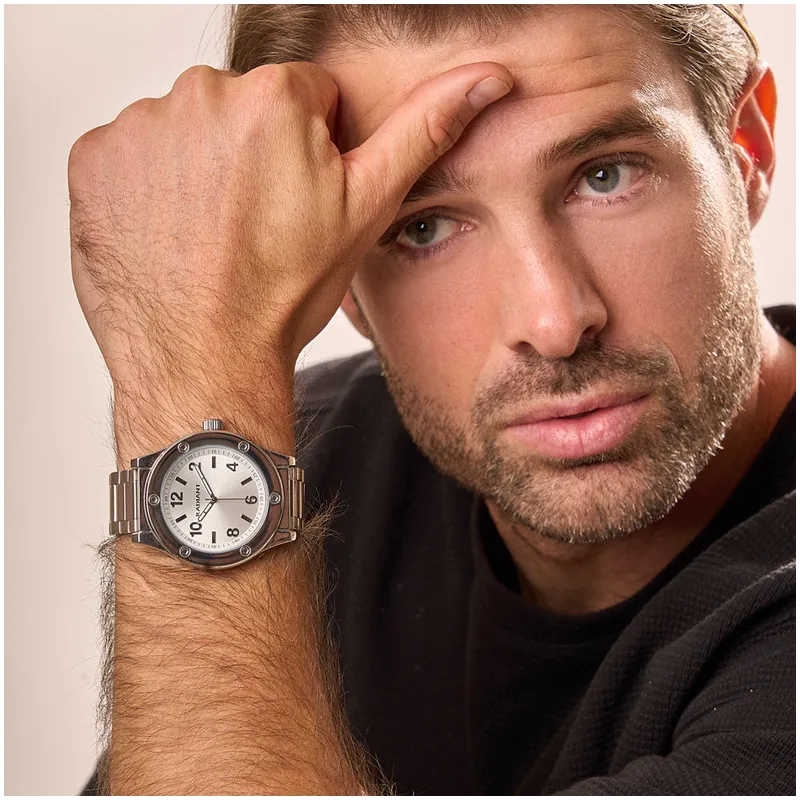 Reloj Hombre Marcello Plateado