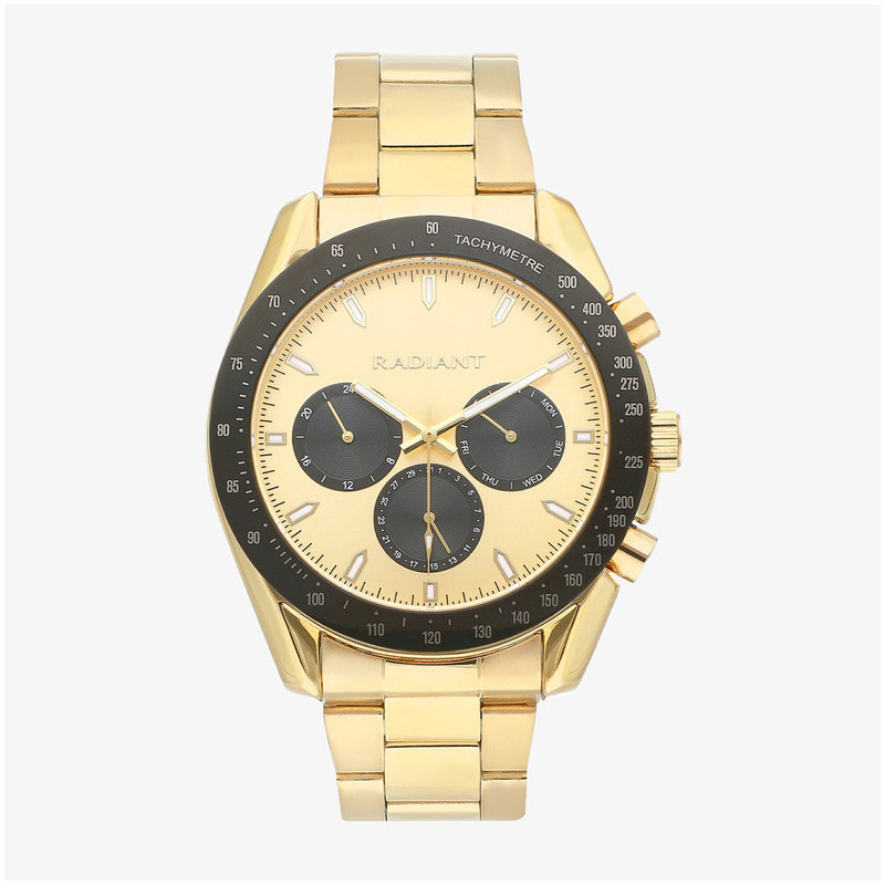 Reloj Hombre Marlon Negro Dorado