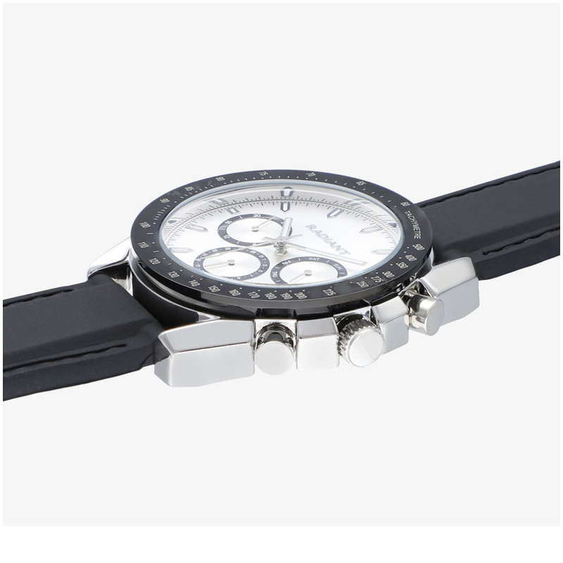 Reloj Hombre Marlon Plateado Silicona