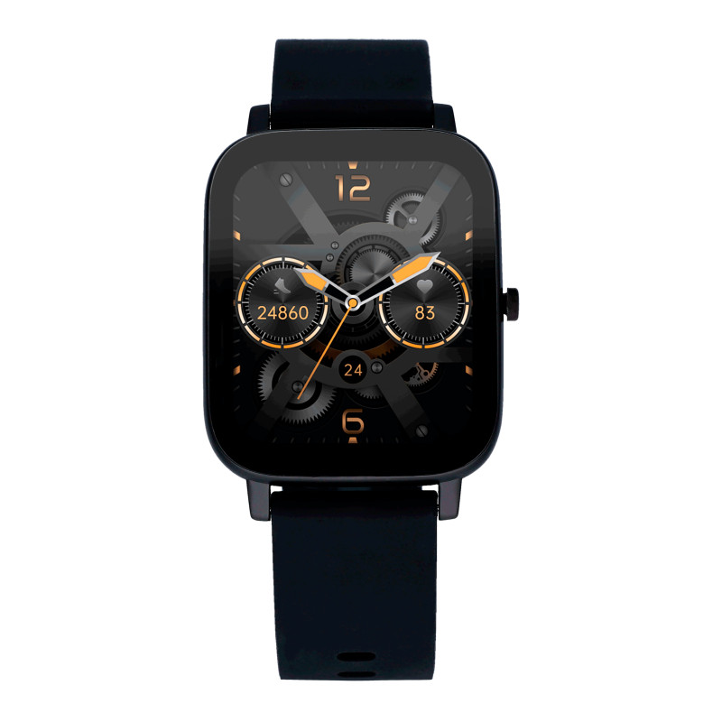 PALM BEACH 43.6MM IPBLACK SILI BLACK