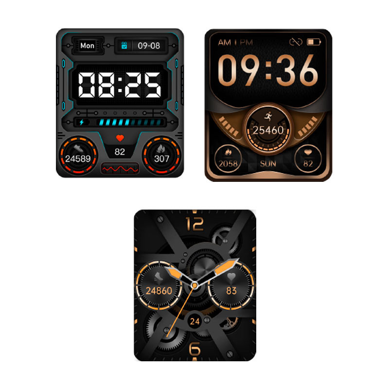 PALM BEACH 43.6MM IPBLACK SILI BLACK