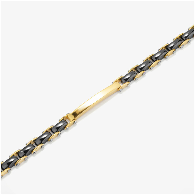 Pulsera Semirrígida Oro Black CERAMIC Hombre RADIANT Joyas