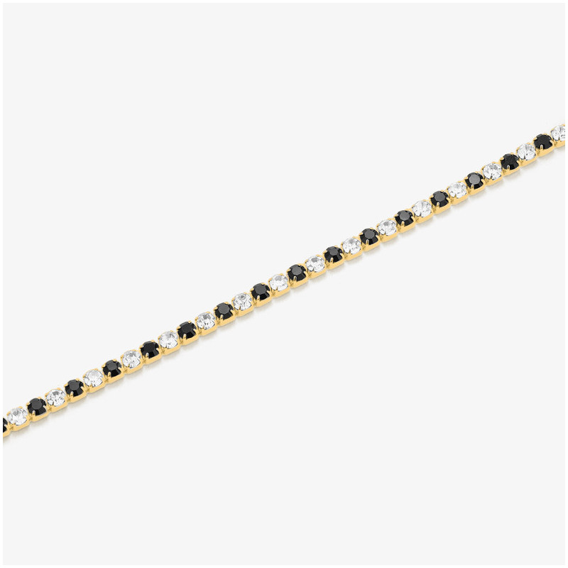 Pulsera Riviere Oro Negro/Blanco FREEDOM Hombre RADIANT Joya
