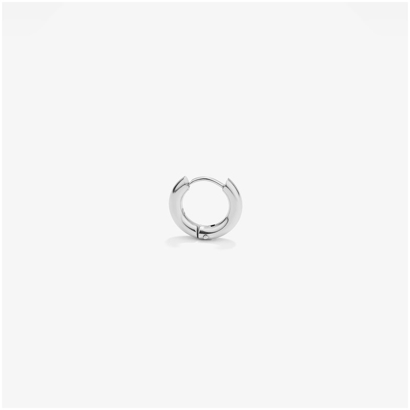 Pendiente Aro Plata SHINE & MATT de Hombre RADIANT Joyas