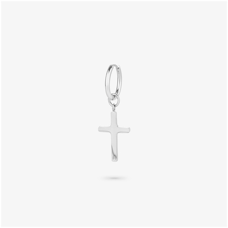 Pendiente Cruz Plata ROUTE 66 de Hombre RADIANT Joyas