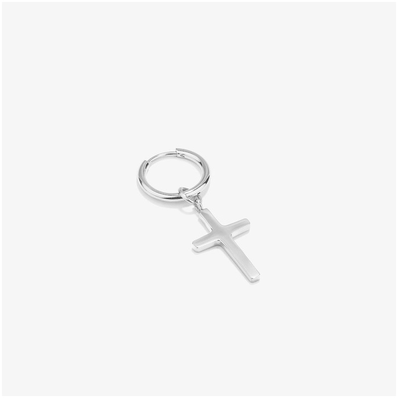 Pendiente Cruz Plata ROUTE 66 de Hombre RADIANT Joyas