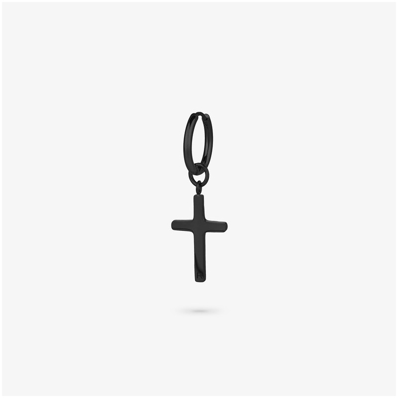 Pendiente Cruz Negro ROUTE 66 de Hombre RADIANT Joyas