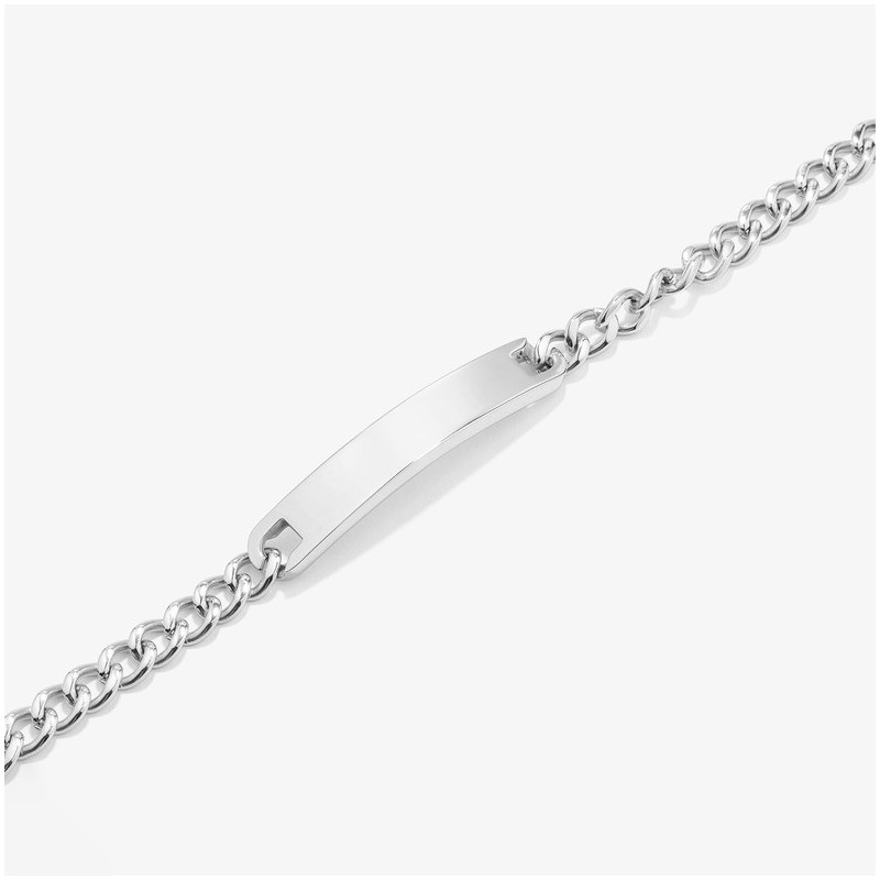 Pulsera esclava placa Plata BOXER de Hombre RADIANT Joyas