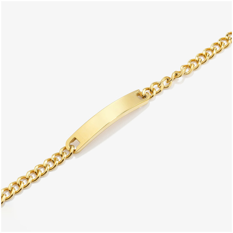 Pulsera esclava placa Oro BOXER de Hombre RADIANT Joyas