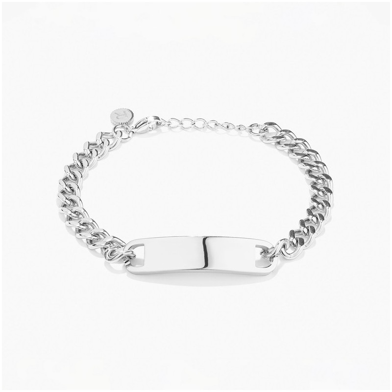 Pulsera esclava placa Plata BOXER de Hombre RADIANT Joyas