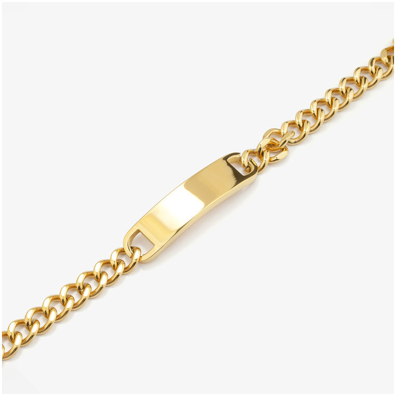 Pulsera esclava placa Oro BOXER de Hombre RADIANT Joyas