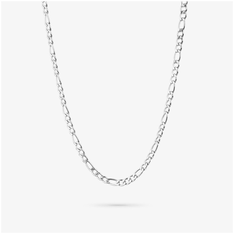 Collar Eslabon Ancho Plata SHINE & MATT Hombre RADIANT Joyas