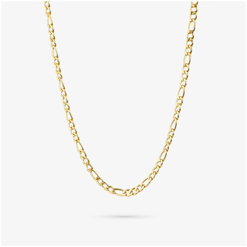 Collar Eslabon Ancho Oro SHINE & MATT Hombre RADIANT Joyas