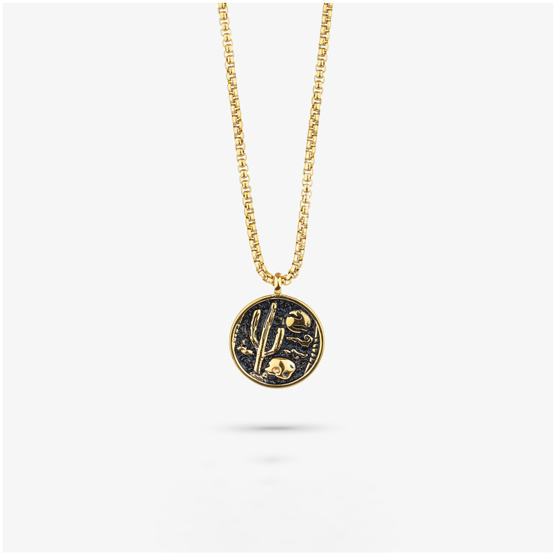 Collar Cactus Oro Negro PEREIRA de Hombre RADIANT Joyas