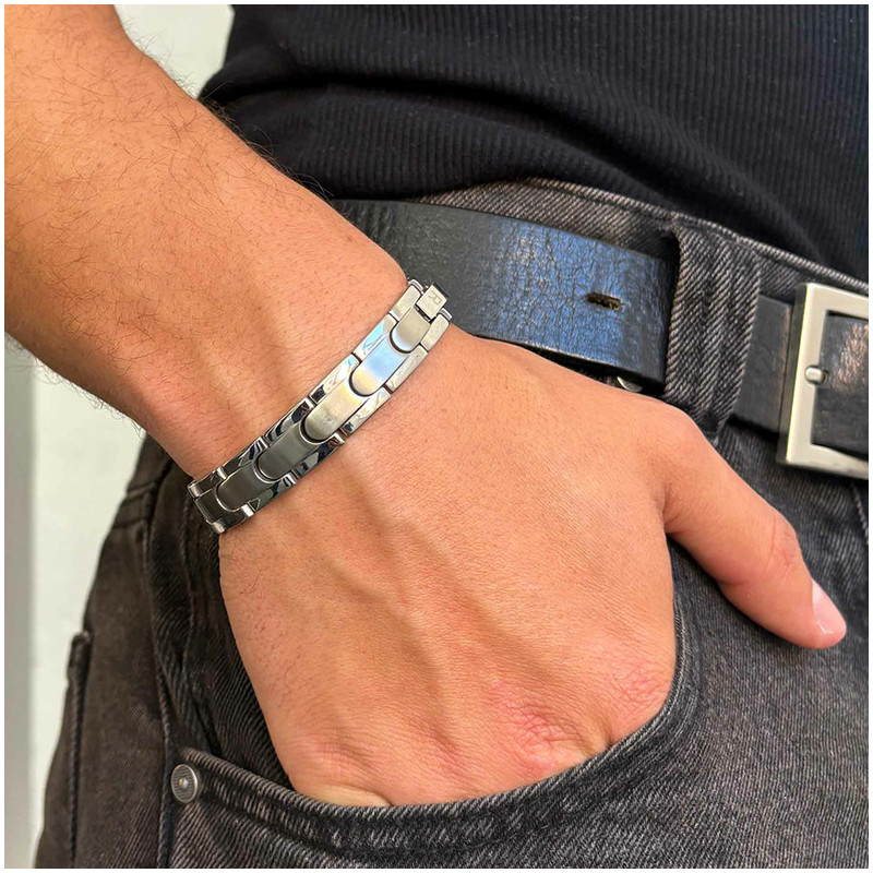 Pulsera Hombre Txema Eslabón en Plata
