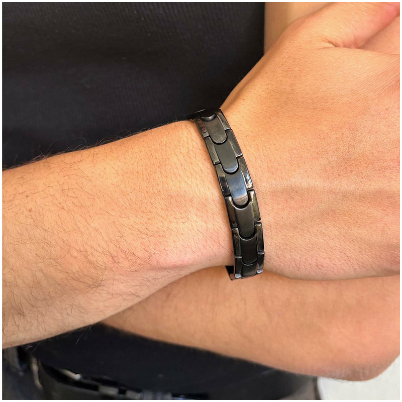 Pulsera Hombre Txema Eslabón en Negro