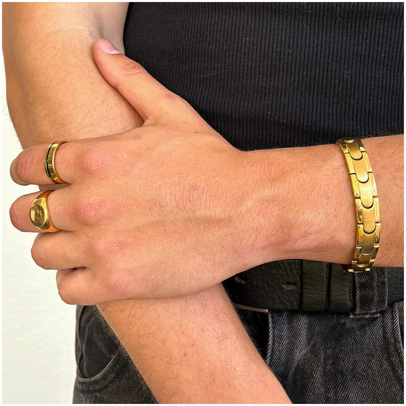 Pulsera Hombre Txema Eslabón en Oro