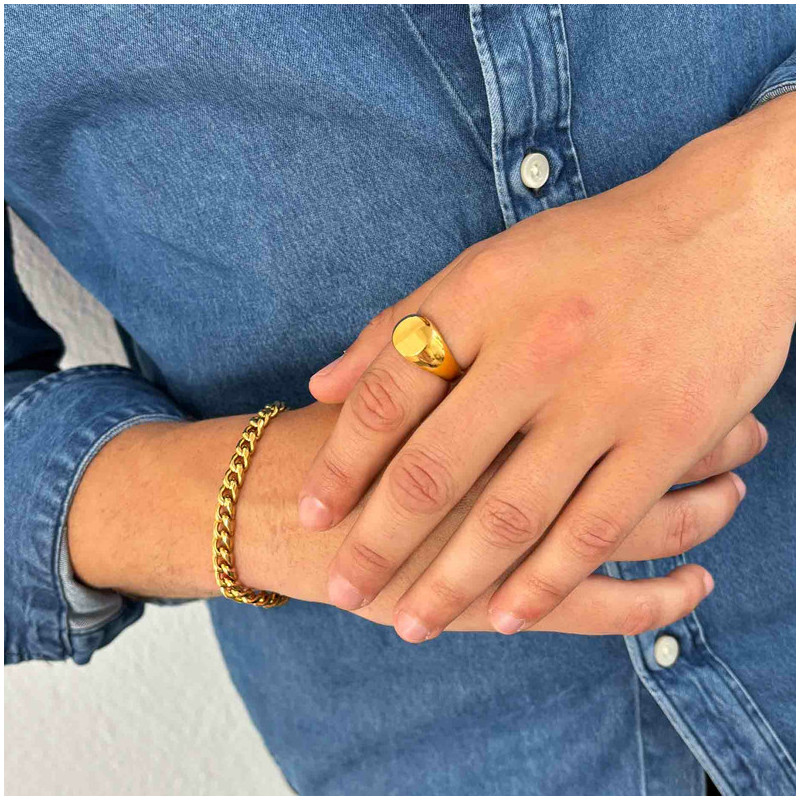 Pulsera Hombre Txema Flat en Oro