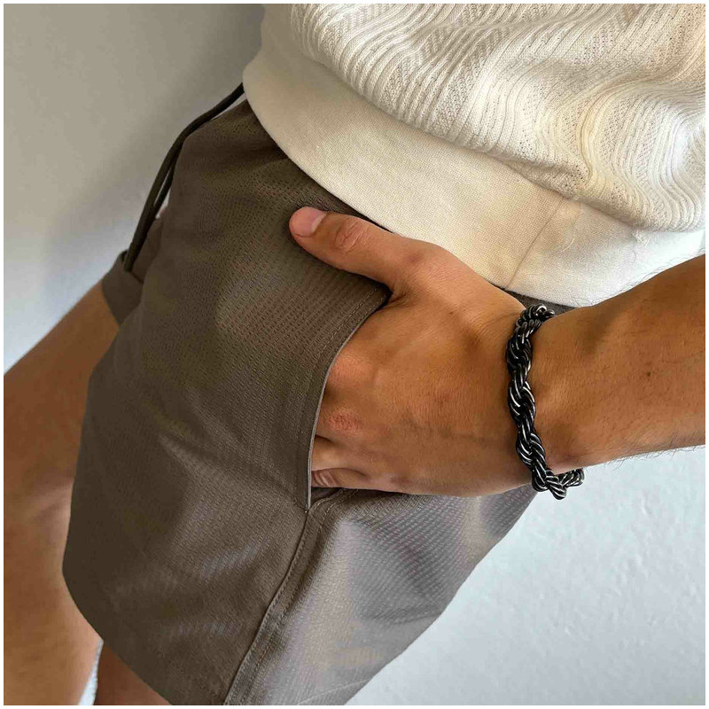 Pulsera Hombre Txema Twist en Negro
