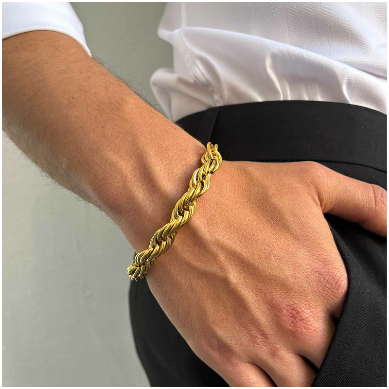 Pulsera Hombre Txema Twist en Oro