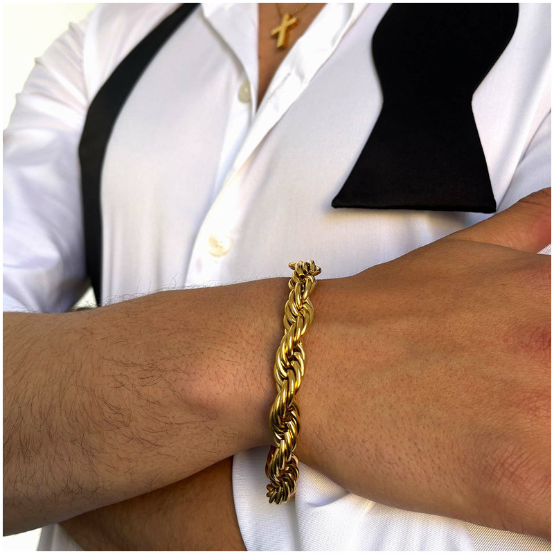 Pulsera Hombre Txema Twist en Oro