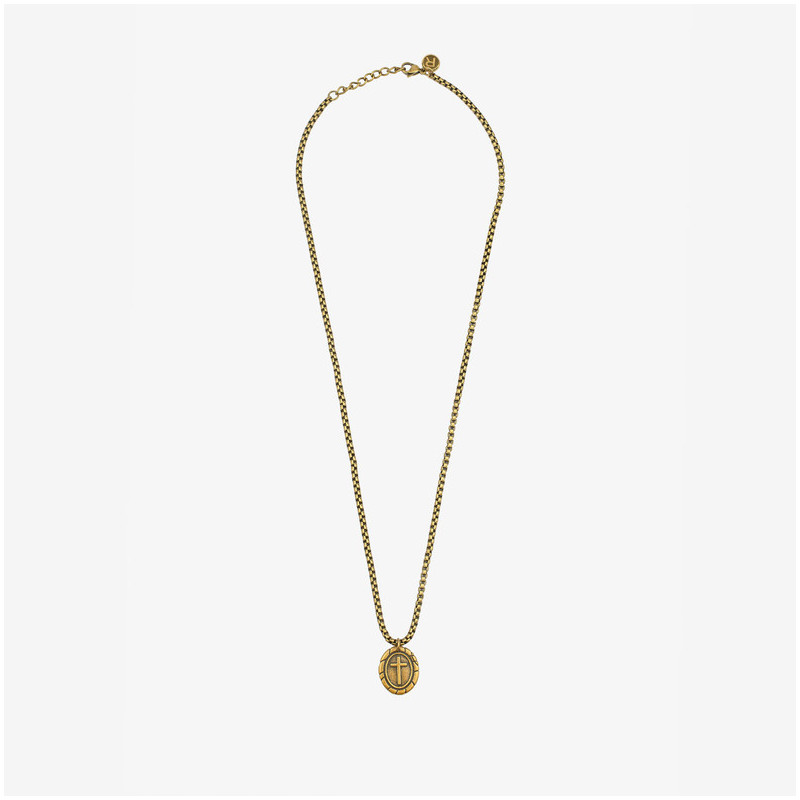 Collar Hombre Mateo óvalo en Oro