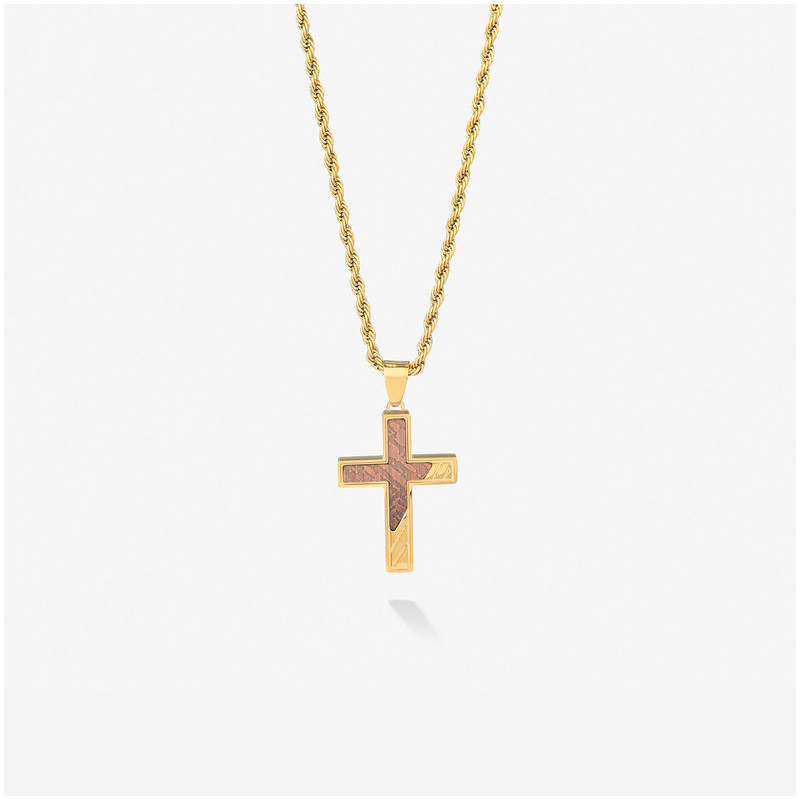 Collar Hombre Mateo Cruz en Oro
