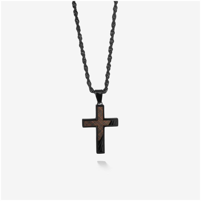 Collar Hombre Mateo Cruz en Negro