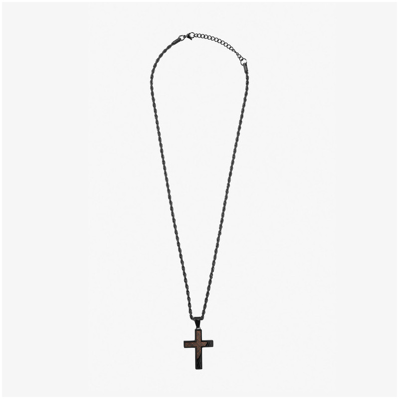 Collar Hombre Mateo Cruz en Negro