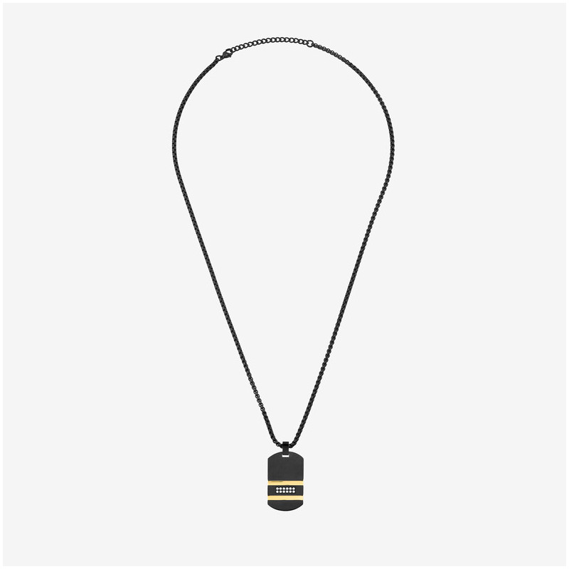 Collar Hombre Martinez Negro y Oro