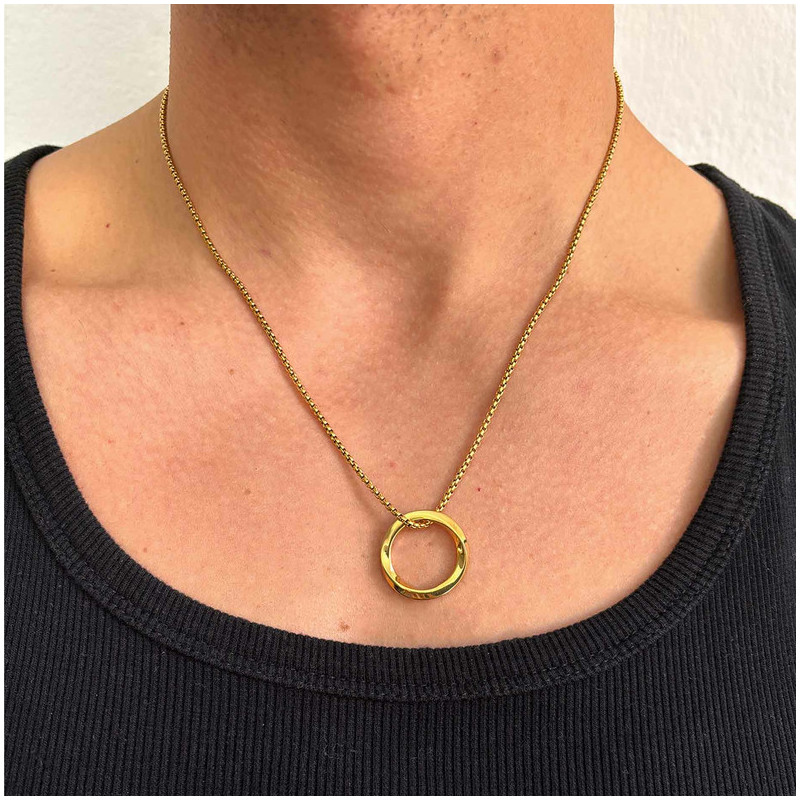 Collar Hombre Piti Anilla en Oro